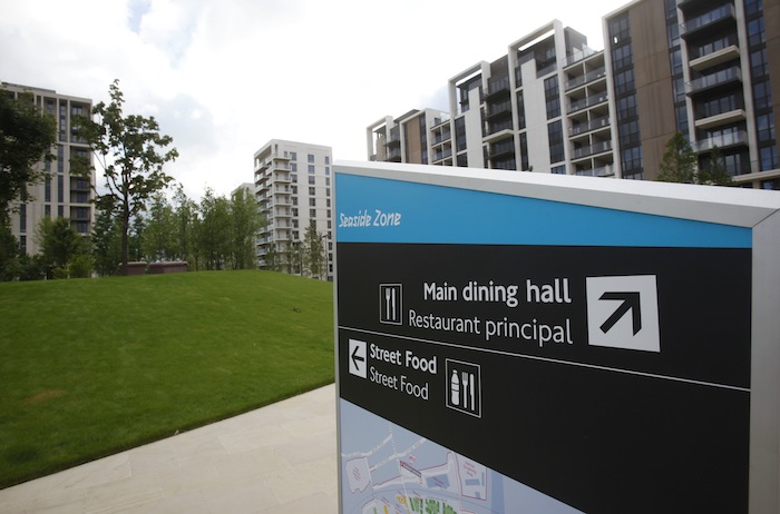 HOME OF THE BEST. London 2012 Athletes Village. Courtesy of LOCOG. HOME OF THE BEST. London 2012 Athletes Village. Courtesy of LOCOG.