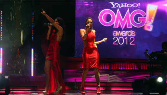 THE PERFECT OPENING TREAT. Lovi Poe and Solenn Heussaff