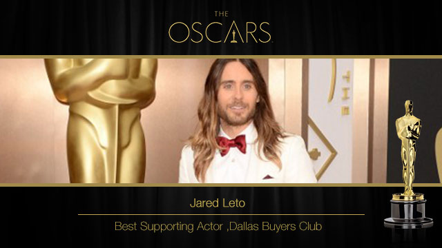 2014 Oscars Jared Leto Wins Best Supporting Actor 