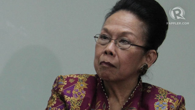 TUITION HIKE QUESTIONED. Student and youth groups have accused top CHED officials of keeping the public in the dark in its deliberations on tuition hike proposals. File photo of CHED chair Patricia LIcuanan by Jee Geronimo/Rappler