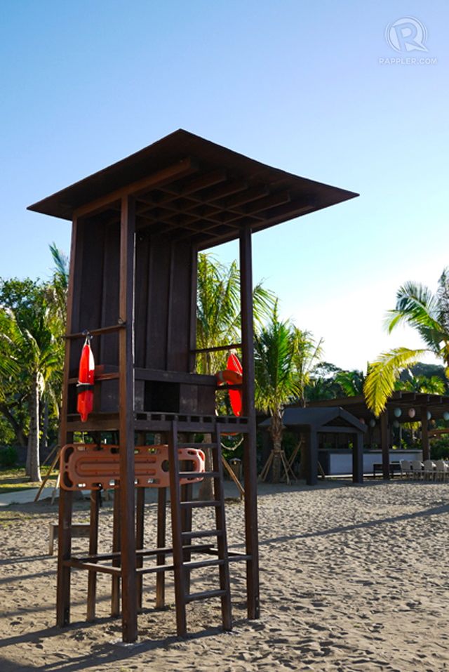 Even the lifeguard post is well-designed