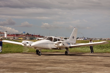 Piper Seneca owned by Aviatour Air. Photo from company web site.