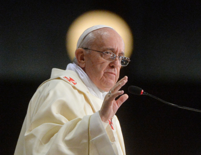 'GOSSIP KILLS.' Pope Francis denounces gossip as murder. File photo by Luca Zennaro/EPA/Pool