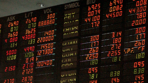 STEEPEST FALL. Philippine stocks ends in the red for the 5th straight week. Photo by AFP