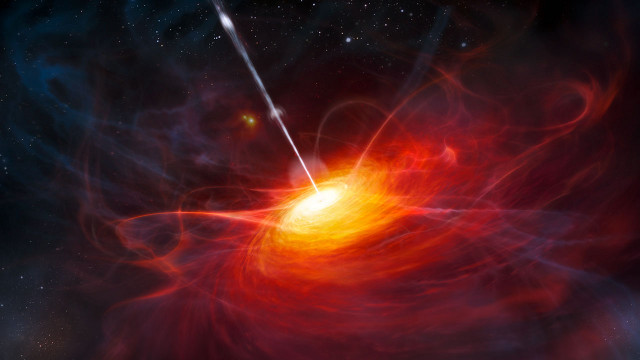 QUASAR. An artist’s rendering of the most distant quasar released by the European Southern Observatory (ESO) on June 29, 2011. Photo from AFP