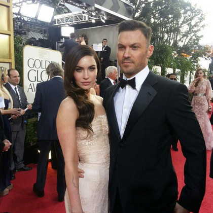 Megan Fox (left) with husband Brian Austin Green