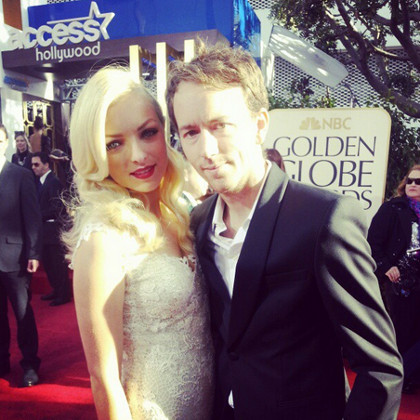Miss Golden Globe Francesca Eastwood (left), daughter of Hollywood legend Clint Eastwood