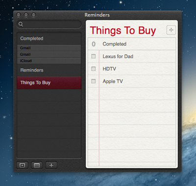 New to-do app 'Reminders'