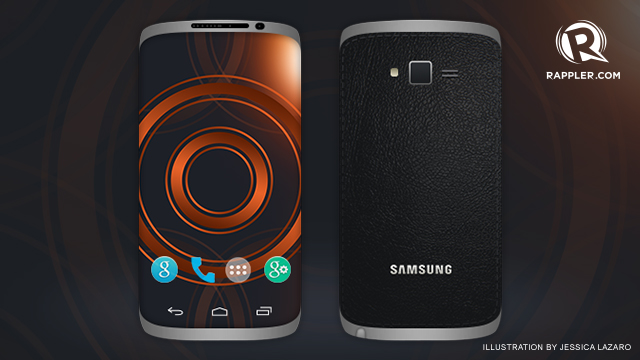 GALAXY S5? Design renders based on Samsung patent filings imagined the S5 to have an edge-to-edge display. Illustration by Jessica Lazaro / Rappler
