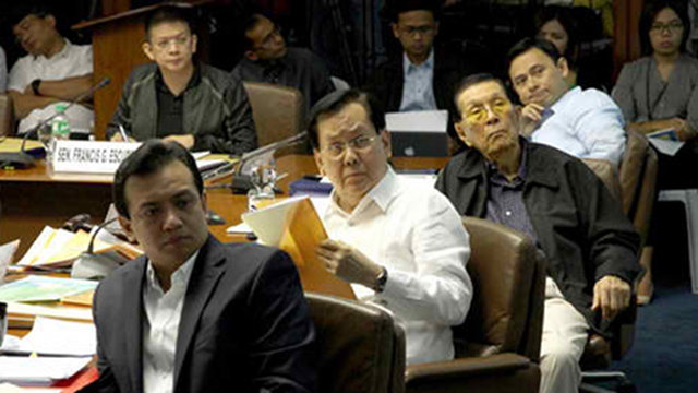 'DYNAMITE MALAYA.' Senators criticize government agencies for failing to use the state-owned Malaya power plant to bring down the prices of electricity and help consumers. Photo by Albert Calvelo/Senate PRIB