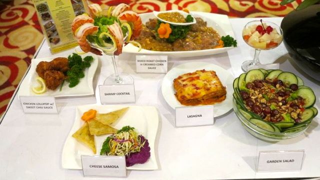 YUMMY-LOOKING FOOD DISPLAY