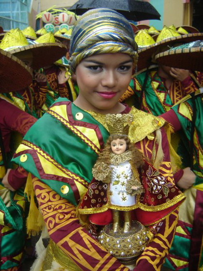 VIVA, SENYOR STO. NINO! The Sinulog festival in Cebu honors the Child Jesus. Photo by Kai Magsanoc