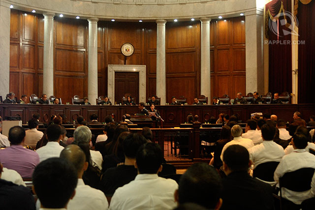 ORAL ARGUMENTS. The Supreme Court hears oral arguments on the controversial price hike of the Manila Electric Co (Meralco). Photo by LeAnne Jazul/Rappler