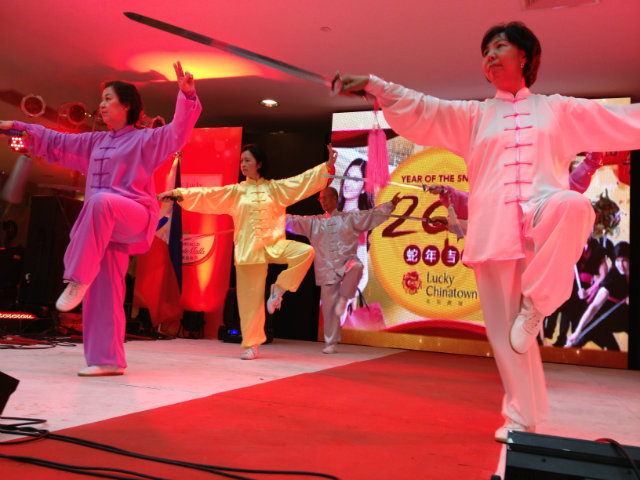 GENTLE STRENGTH. The Luneta Taichi Group members show mastery of the martial art.