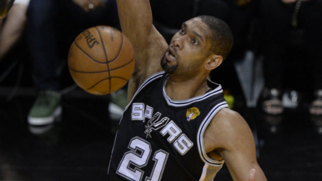 Tim Duncan's longevity and consistency has earned him the title as the game's greatest power forward. Photo by Rhona Wise/EPA