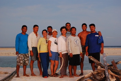 THE TUBBATAHA TEAM. Members of the Tubbataha Reefs Natural Park (TRNP) led by its head, Angelique Songco (6th from left). Photo courtesy of TRNP.
