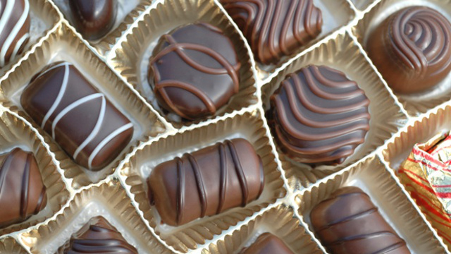 LIFE'S LIKE A BOX OF CHOCOLATES. 'Depending on the chocolate, a lot of varieties have anti-oxidants in them.' Photo from Microsoft Office Image