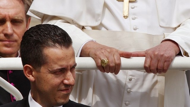 VERDICT OUT. The Pope's butler, Paolo Gabriele, is sentenced to 18 months in prison. File photo from AFP