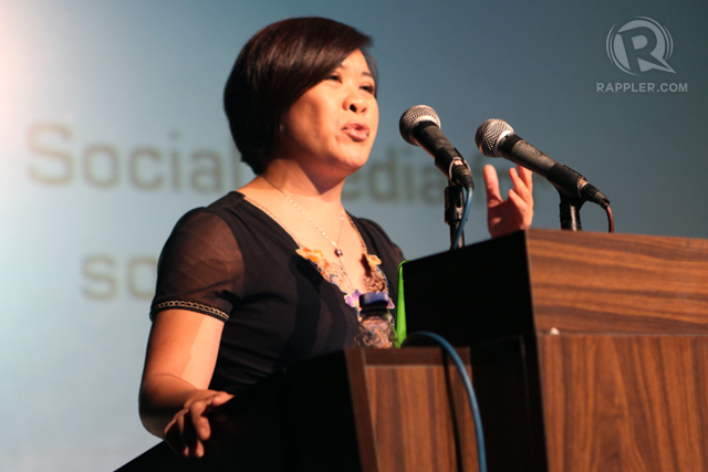 KEYNOTE SPEAKER: Al Jazeera's Veronica Pedroza flew in from Doha to be at the event.