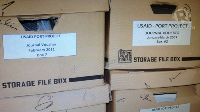 FAKED RECEIPTS? 35 of these boxes contain the supposed products of the weekly 'doctorate days,' the NBI claims.