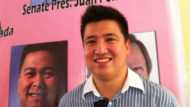 VICE MAYORALTY CANDIDATE. Vic-Vic Magsaysay, son of senatorial candidate Mitos Magsaysay, is running for Olongapo City vice mayor. Photo by Ayee Macaraig