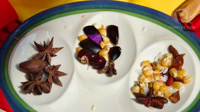 These 'binhi' (seeds) were taken by participants as part of a meditation on intention