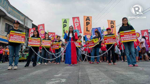 NO TO VIOLENCE. With an increase in cases, demonstrators call for more protection for women.