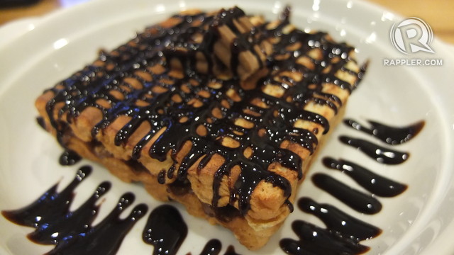 THE NUTTY ONE. This French toastwich is packed with crushed ChocNut and drizzled with chocolate syrup