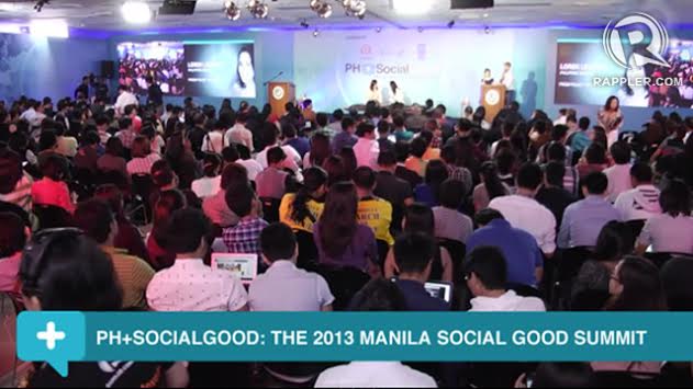 TECHNOLOGY FOR CHANGE. The PH+Social Good Summit in 2013 tackled how social media and technology can be used to prepare for disaster and save lives.