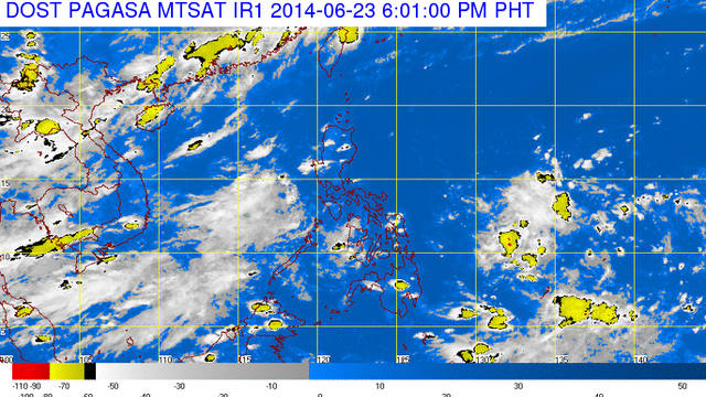 Occasional rains for western Luzon on Tuesday