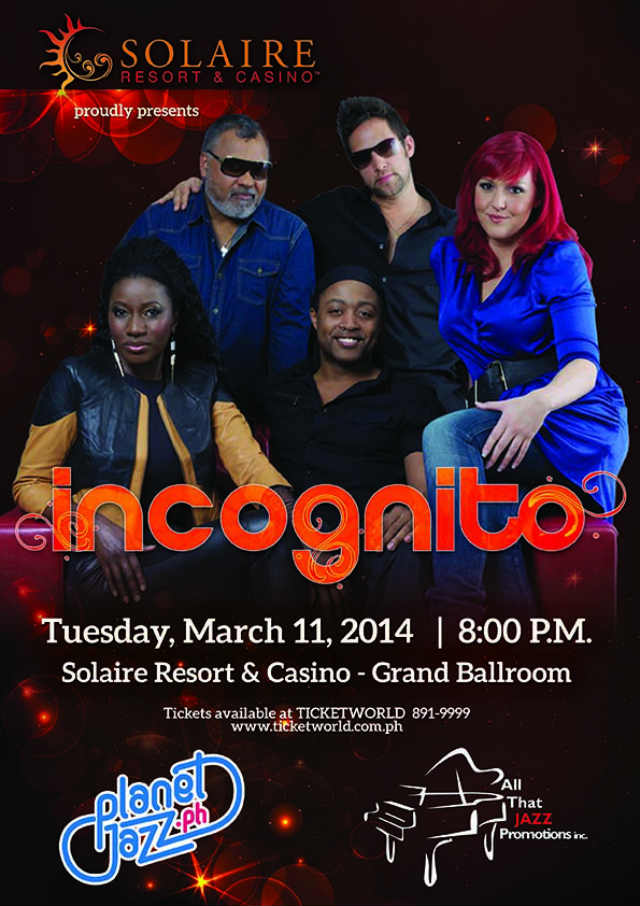 Jazzfunk act Incognito to play Manila show