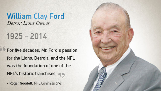 1964: William Clay Ford Buys Detroit Lions Franchise