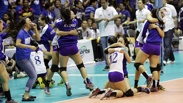 UAAP Volleyball: Ateneo soars back to Finals after clipping NU in four sets