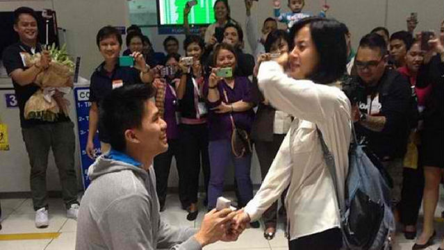 Engaged! JC Intal proposes to Bianca Gonzalez at NAIA