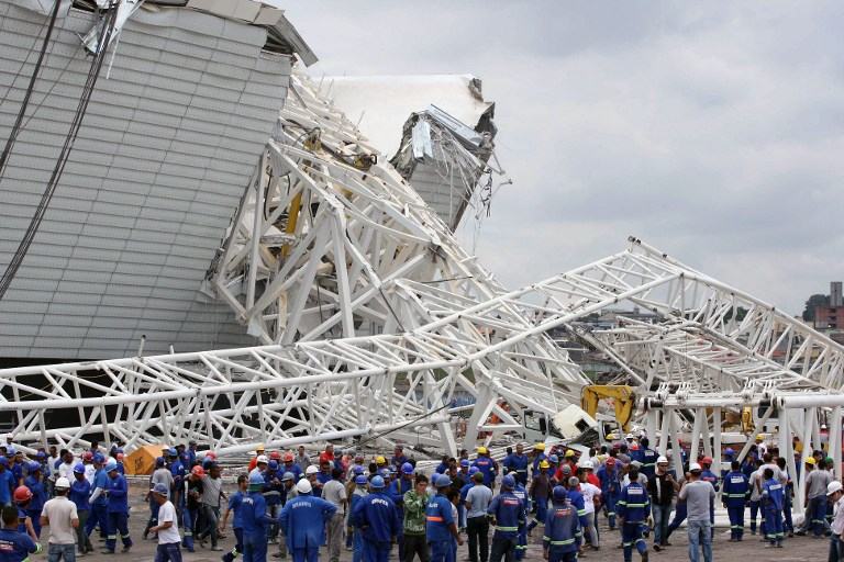 Two dead in Brazil World Cup stadium accident – police