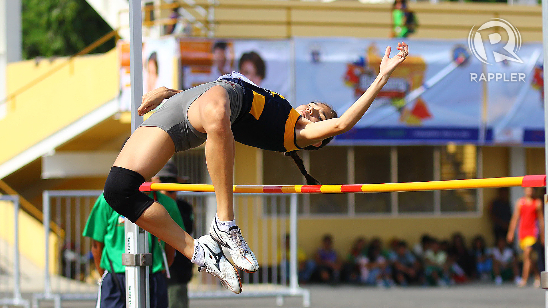 Maureen Emily Schrijvers of NCR broke the record for secondary girls high j...