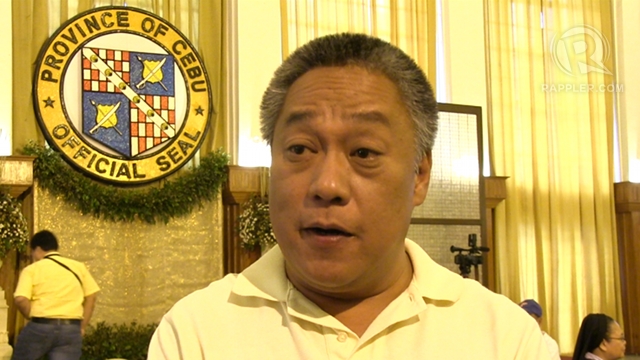 NEW GOVERNOR. LP's Hilario "Junjun" Davide III, the son of the former Chief Justice Hilario Davide Jr, is proclaimed the new governor of Cebu. File photo 