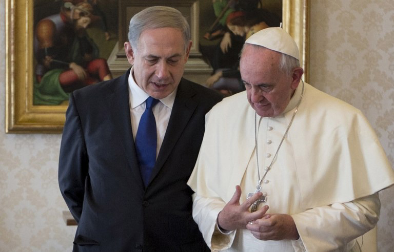 Netanyahu meets Pope, talks tough on Iran