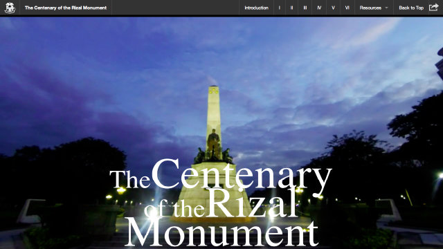 The story of rizal monument picture