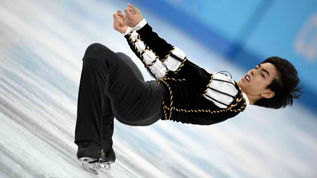 OPENER. Michael Christian Martinez performs first in the 2017 World Figure Skating Championships final. File Photo by Yuri Kadobnov/AFP